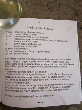 Recipe page