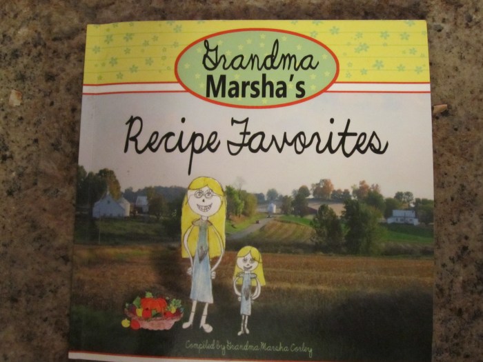 Grandma Marsha's Recipe Favorites Cookbook