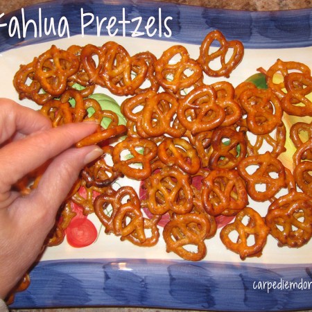 Digging into the Kahlua Pretzels