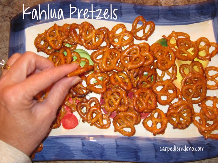 Diggin into the Kahlua Pretzels