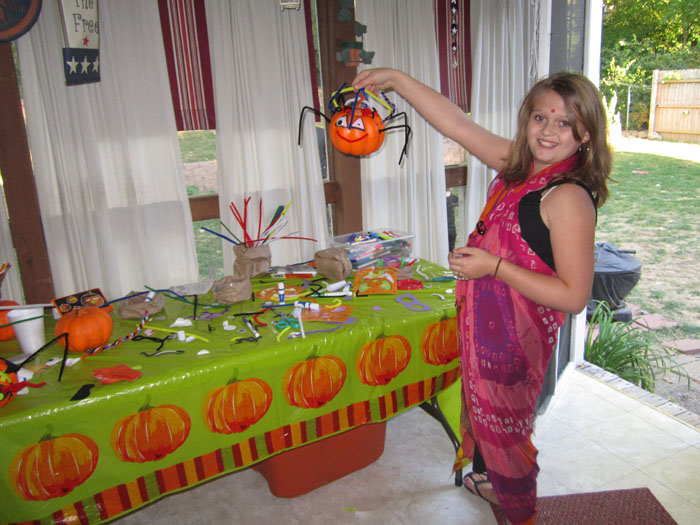 Decorating a Pumpkin