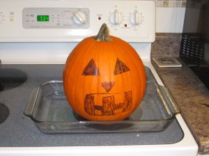 Pumpkin on the stove