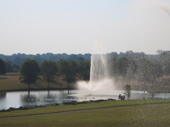 Fountain at St. Charles Community college