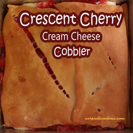 Crescent Cherry Cream Cheese Cobbler