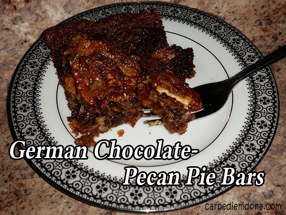 German Chocolate Pecan Pie Bars