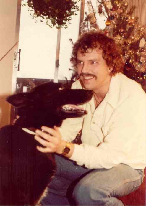 Darrell Shoults and his dog Sentry