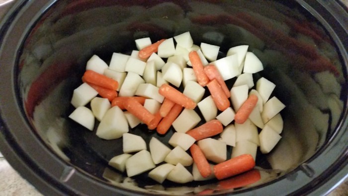 Potatoes and carrots 