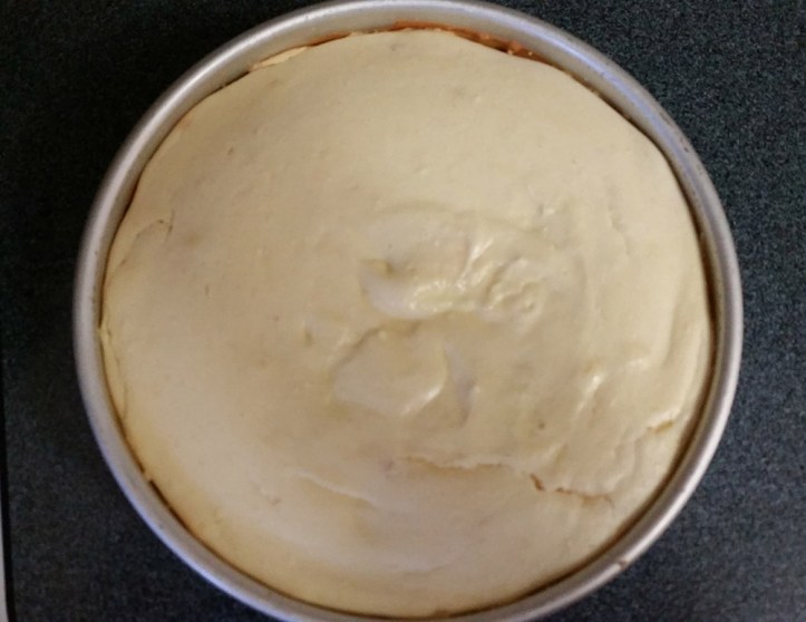 Cheesecake ready for oven