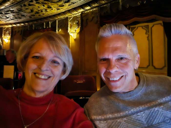 Man and woman at theater